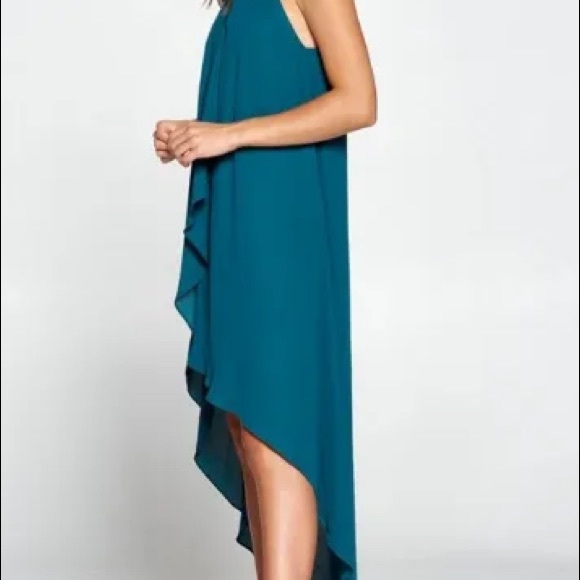 EMMI HI- LO DRAPPED DRESS - Picture 2 of 3